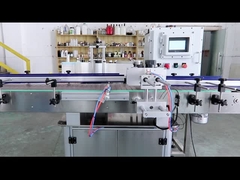 화장용 단지를 위한 압축 공기를 넣은 둥근 병 자동적인 레테르를 붙이는 기계 유리는 300KG 할 수 있습니다